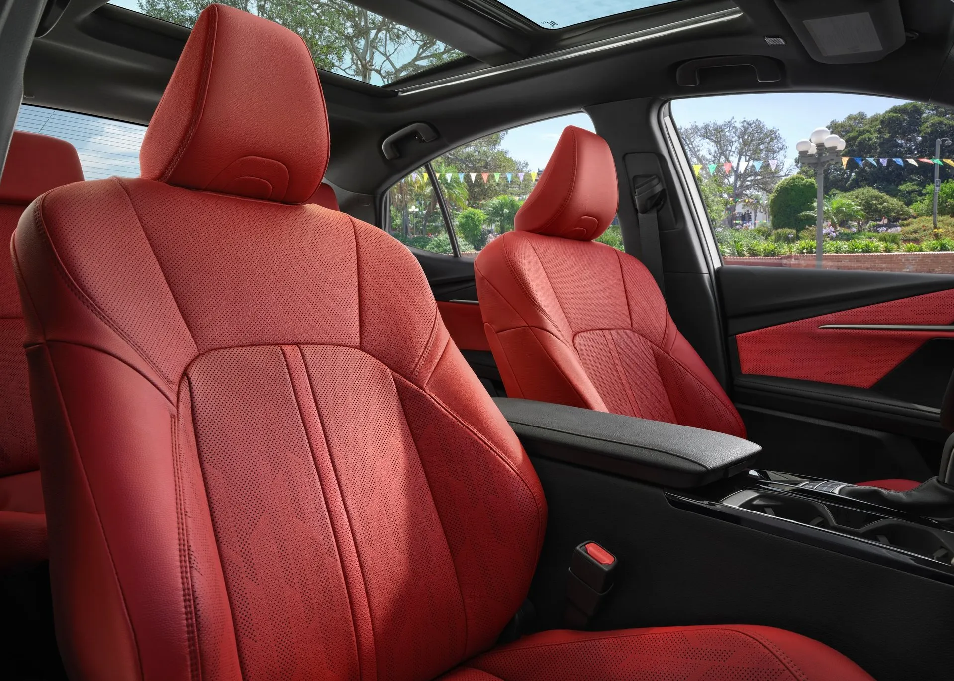 Camry Hybrid XSE Shown on Cockpit Red