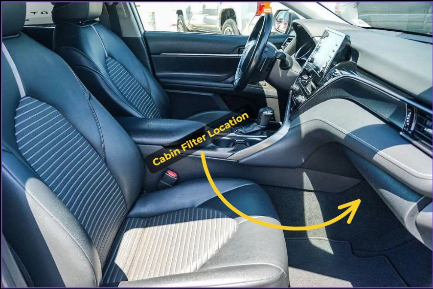 Cabin Filter Location Inside The Glove Box on Toyota Camry